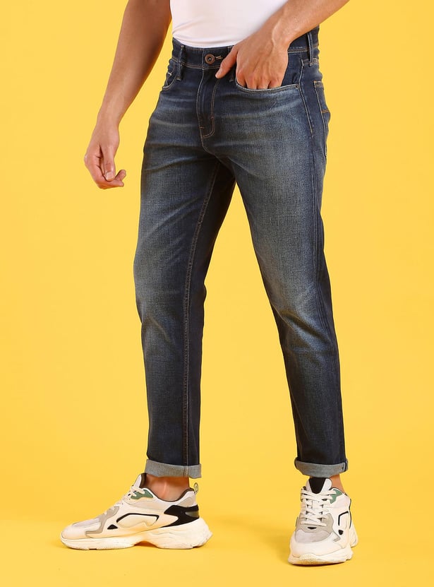 FLYING MACHINE Men Stonewash Slim Tapered Fit Jeans