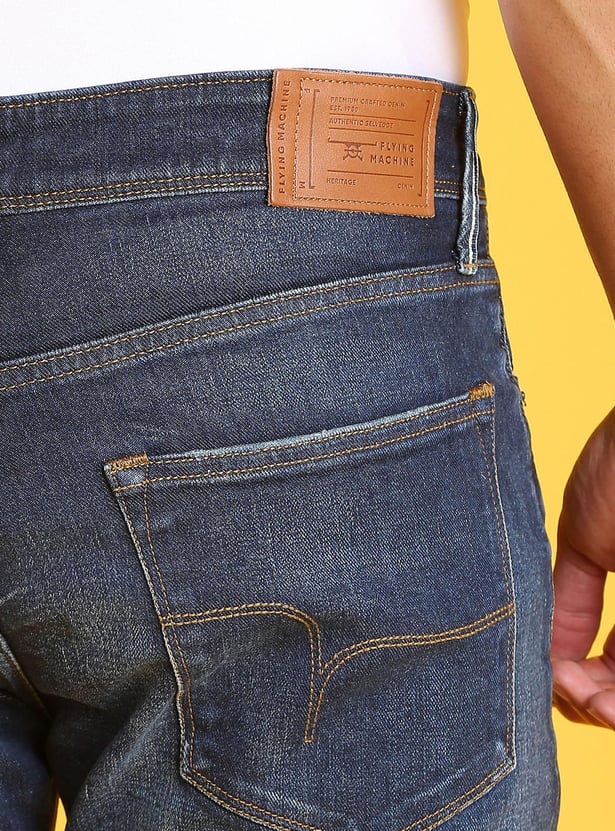 FLYING MACHINE Men Stonewash Slim Tapered Fit Jeans