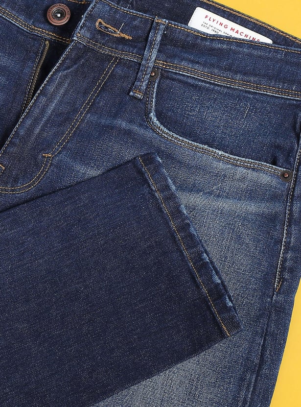 FLYING MACHINE Men Stonewash Slim Tapered Fit Jeans
