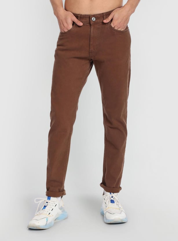 FLYING MACHINE Men Solid Slim Tapered Jeans