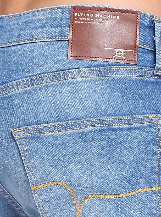 FLYING MACHINE Men Stonewash Slim Tapered Jeans