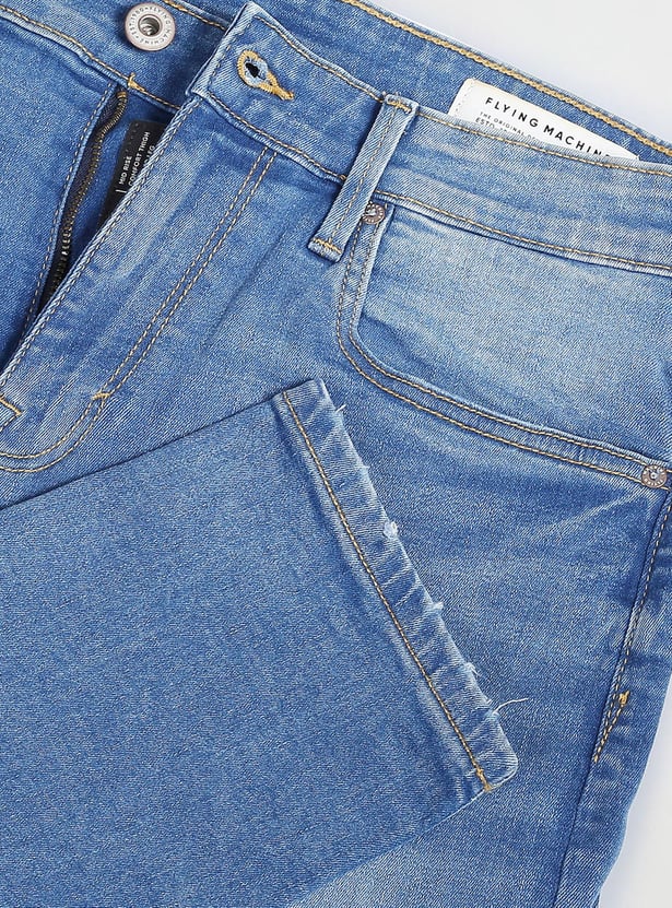 FLYING MACHINE Men Stonewash Slim Tapered Jeans