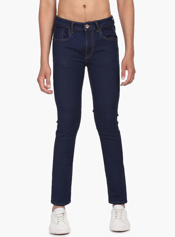 FLYING MACHINE Men Solid Slim Tapered Fit Jeans