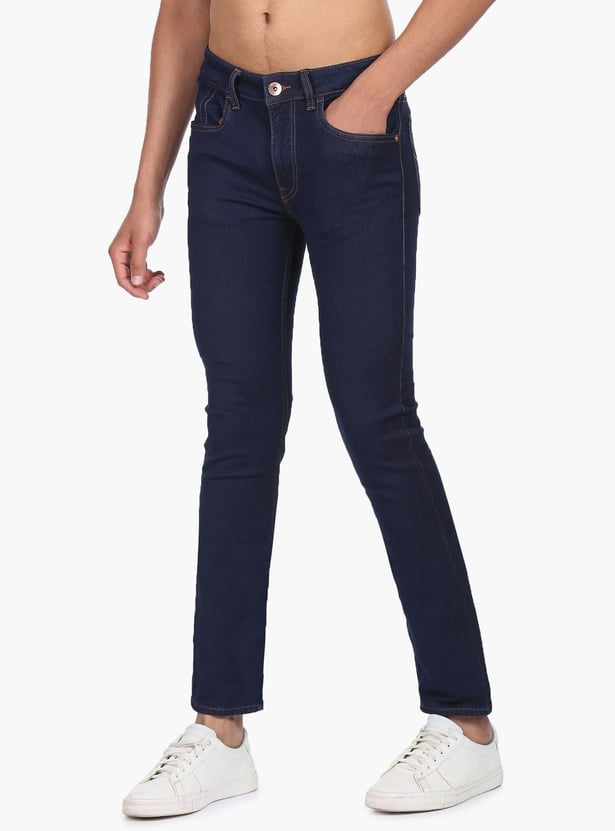FLYING MACHINE Men Solid Slim Tapered Fit Jeans