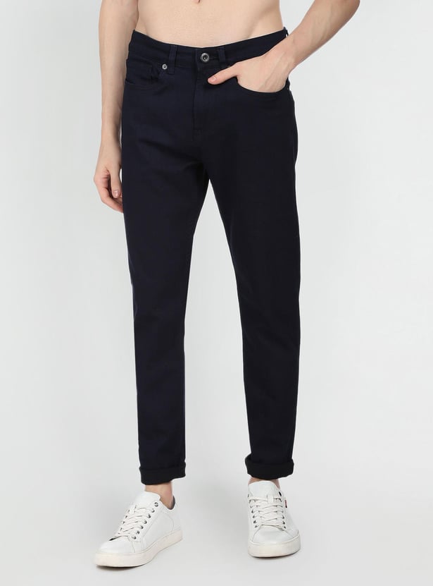 FLYING MACHINE Men Solid Slash Jeans (Slim Tapered)