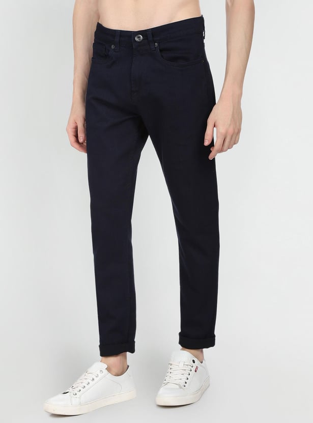 FLYING MACHINE Men Solid Slash Jeans (Slim Tapered)