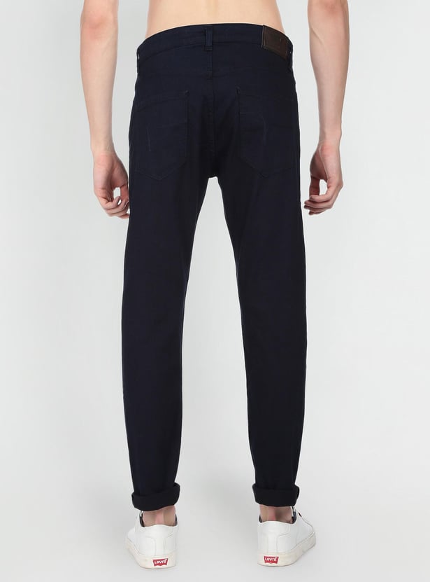 FLYING MACHINE Men Solid Slash Jeans (Slim Tapered)