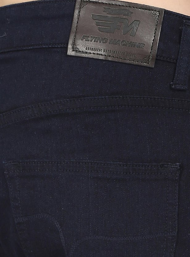 FLYING MACHINE Men Solid Slash Jeans (Slim Tapered)