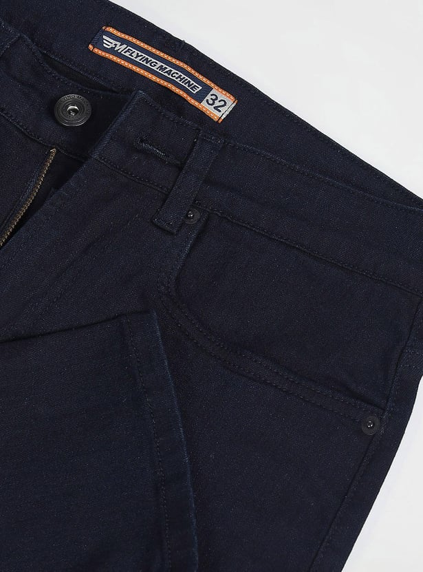 FLYING MACHINE Men Solid Slash Jeans (Slim Tapered)