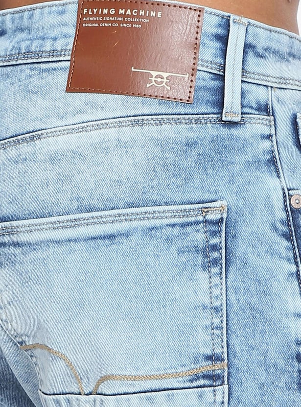 FLYING MACHINE Men Stonewashed Slim Tapered Jeans