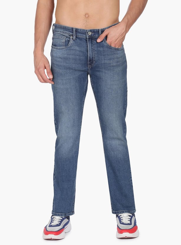 FLYING MACHINE Men Stonewashed F JangoJeans (Straight Fit)