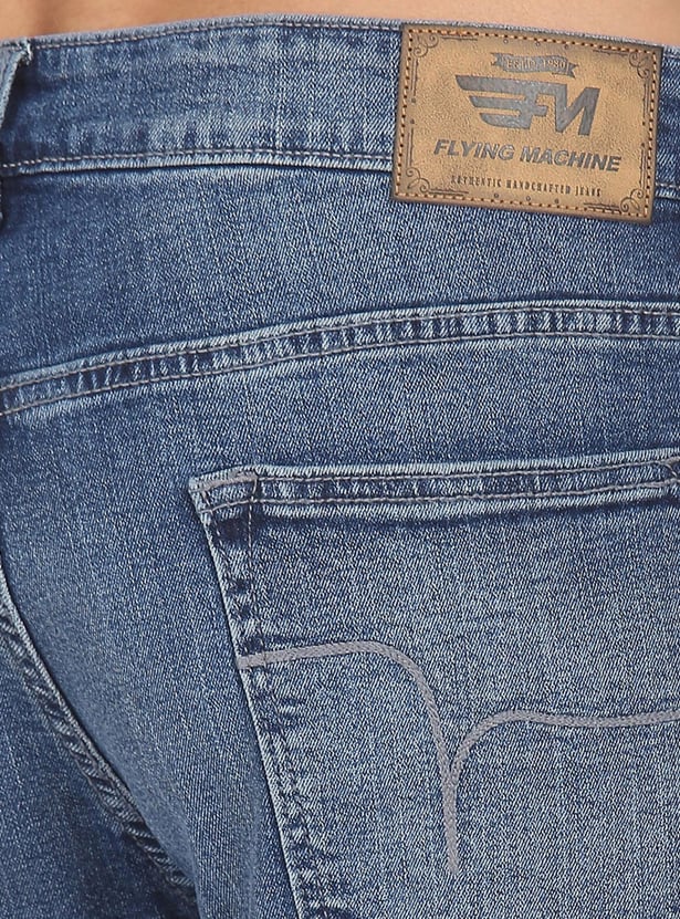 FLYING MACHINE Men Stonewashed F JangoJeans (Straight Fit)