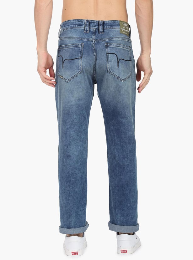 FLYING MACHINE Men Django Fit Stonewash Jeans (Straight)