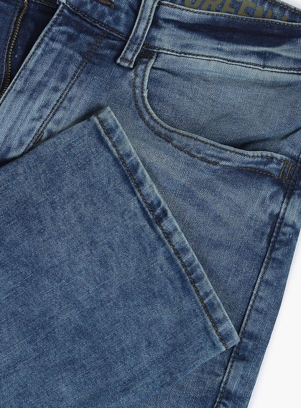 FLYING MACHINE Men Django Fit Stonewash Jeans (Straight)