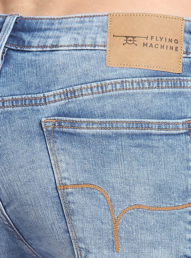 FLYING MACHINE Men Stonewashed Super Skinny Fit Jeans