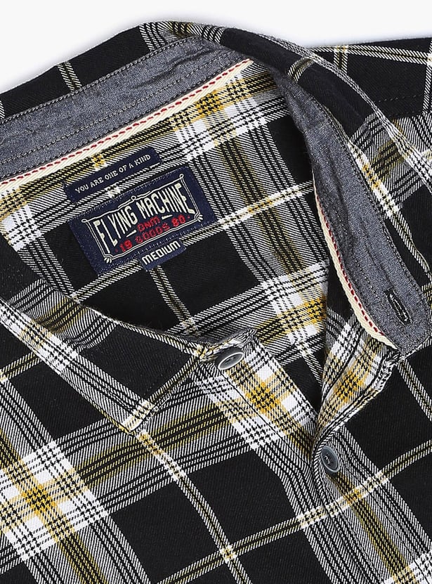 FLYING MACHINE Men Checked Regular Fit Casual Shirt