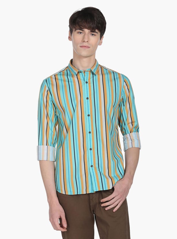 FLYING MACHINE Men Striped Regular Fit Casual Shirt