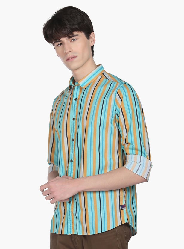 FLYING MACHINE Men Striped Regular Fit Casual Shirt