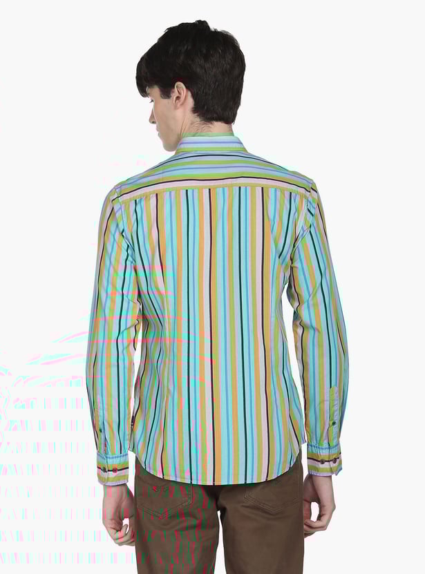 FLYING MACHINE Men Striped Regular Fit Casual Shirt