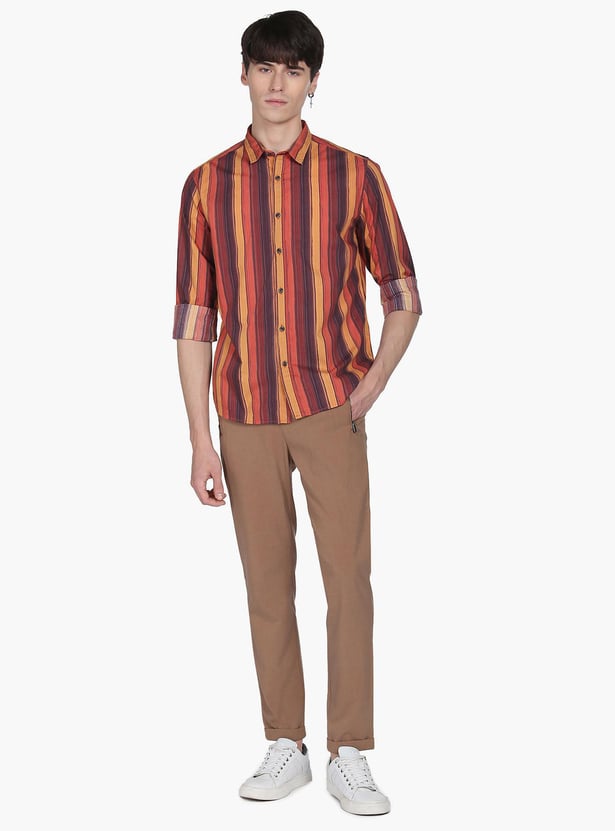 FLYING MACHINE Men Striped Regular Fit Casual Shirt