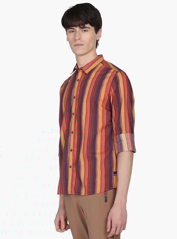 FLYING MACHINE Men Striped Regular Fit Casual Shirt