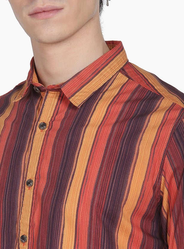 FLYING MACHINE Men Striped Regular Fit Casual Shirt