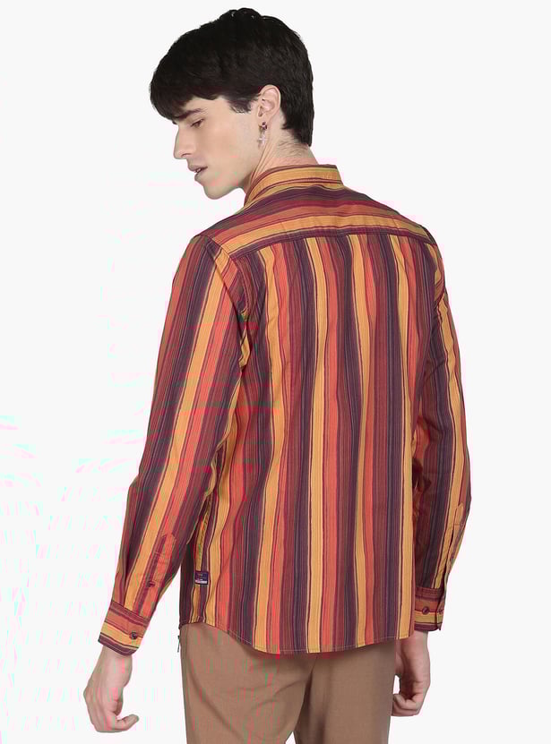 FLYING MACHINE Men Striped Regular Fit Casual Shirt