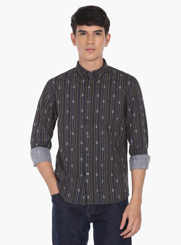 FLYING MACHINE Men Striped Regular Fit Shirt