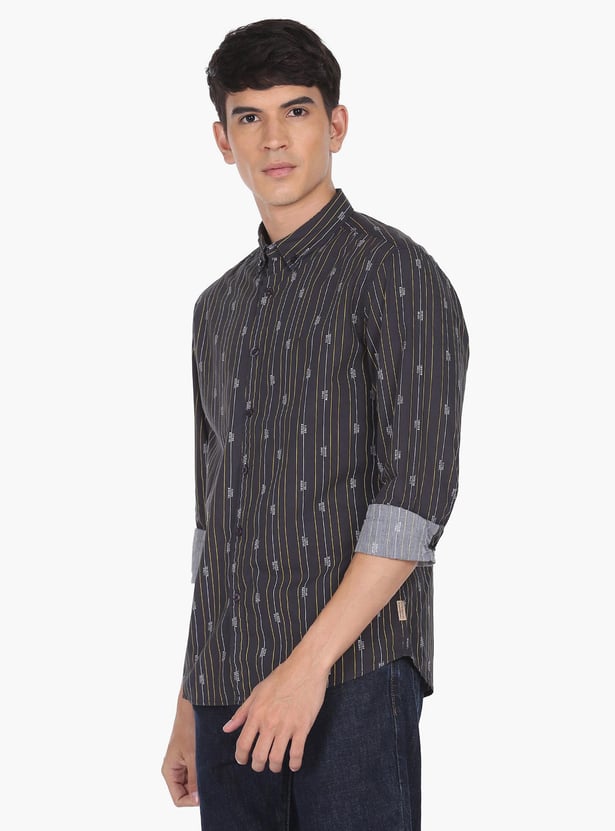 FLYING MACHINE Men Striped Regular Fit Shirt