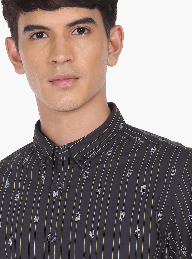 FLYING MACHINE Men Striped Regular Fit Shirt