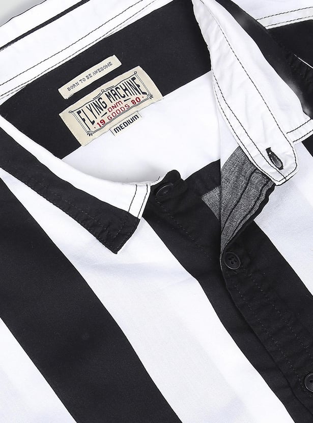 FLYING MACHINE Men Striped Regular Fit Casual Shirt