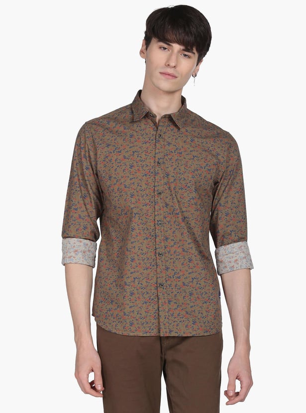 FLYING MACHINE Men Abstract Printed Regular Fit Casual Shirt