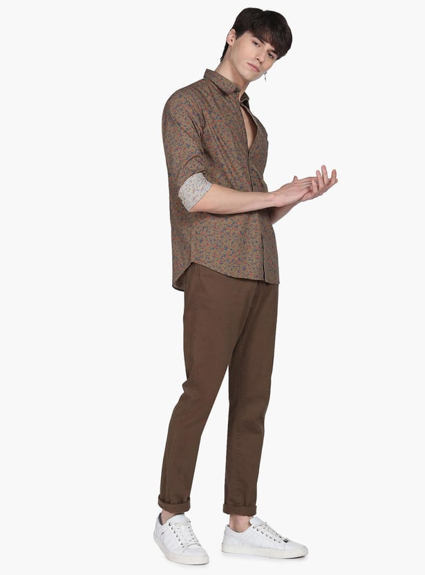 FLYING MACHINE Men Abstract Printed Regular Fit Casual Shirt