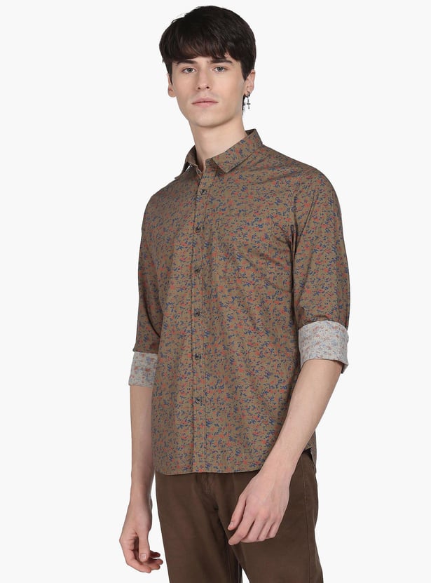 FLYING MACHINE Men Abstract Printed Regular Fit Casual Shirt