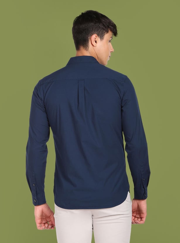 FLYING MACHINE Men Solid Slim Fit Casual Shirt