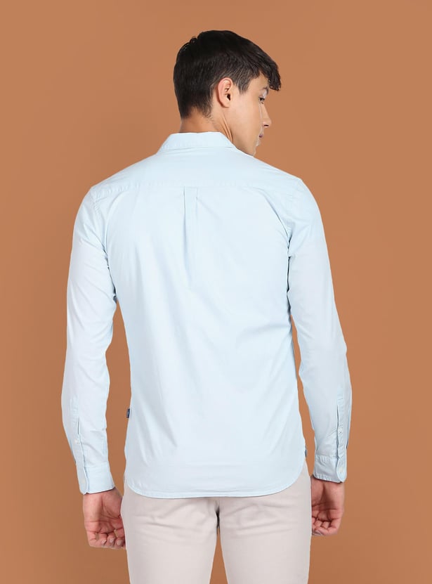 FLYING MACHINE Men Solid Slim Fit Casual Shirt