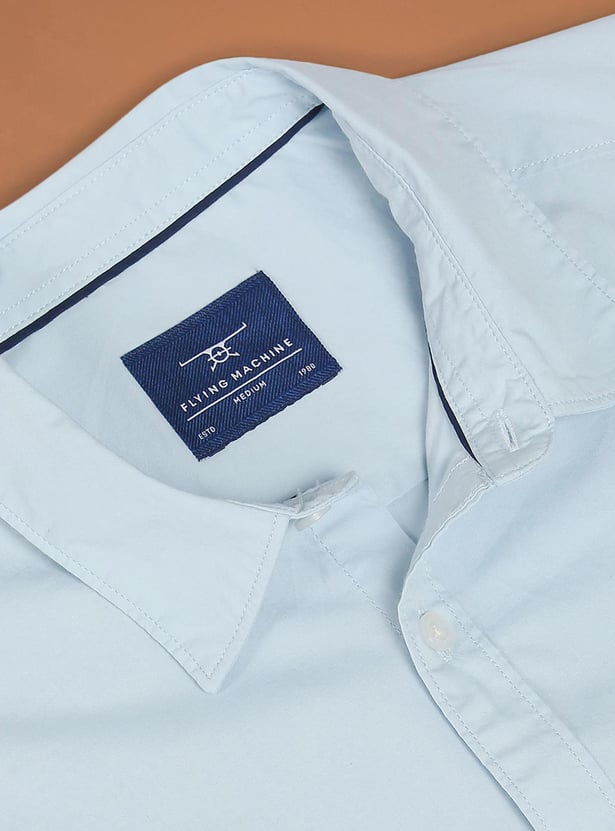 FLYING MACHINE Men Solid Slim Fit Casual Shirt