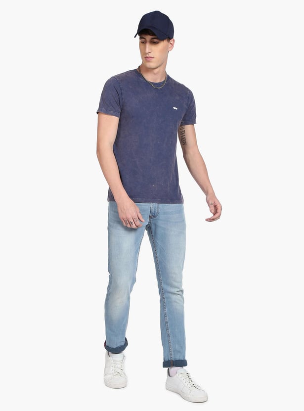 FLYING MACHINE Men Dyed Regular Fit T-shirt