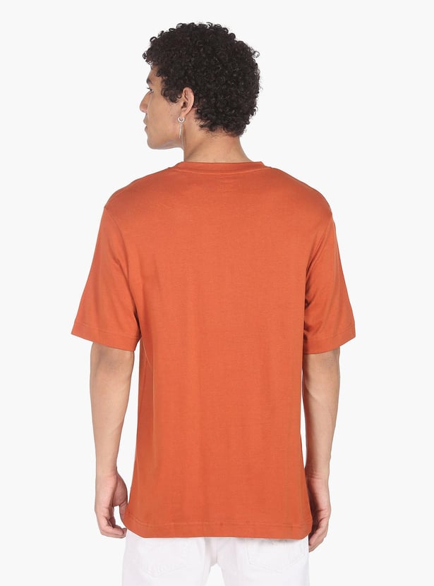 FLYING MACHINE Men Solid Regular Fit T-shirt
