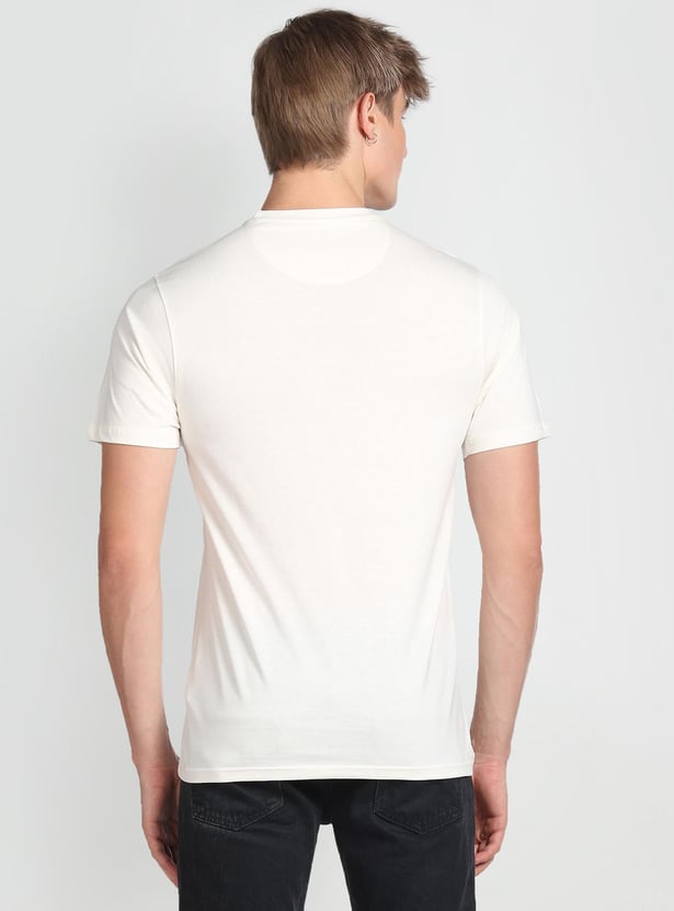 FLYING MACHINE Men Graphic Printed Regular Fit T-shirt