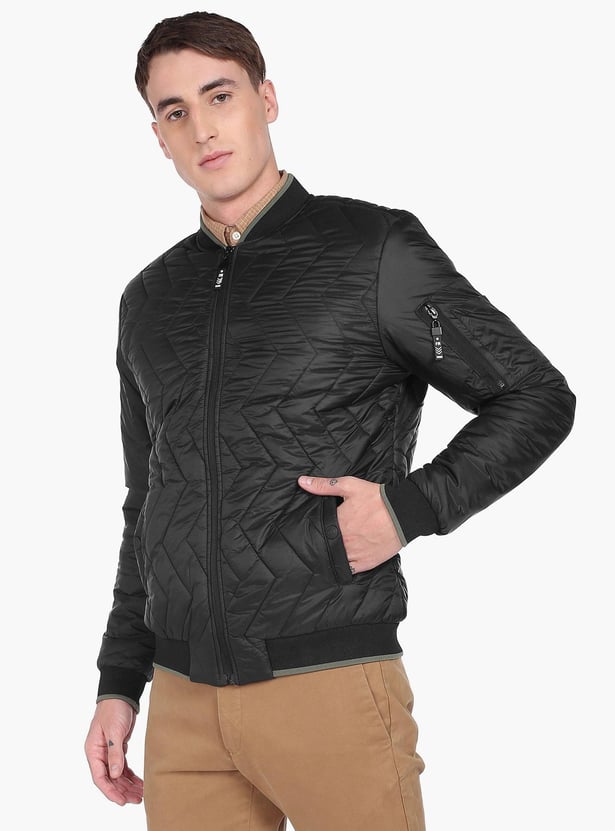 Buy FLYING MACHINE Men Solid Quilted Jacket from Flying Machine at just INR 6999.0