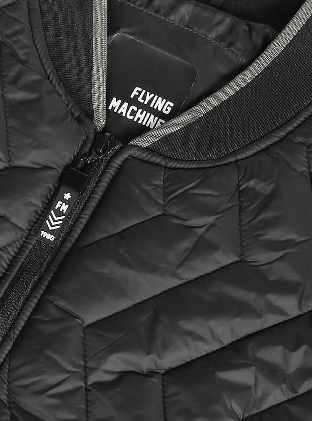 FLYING MACHINE Men Solid Quilted Jacket