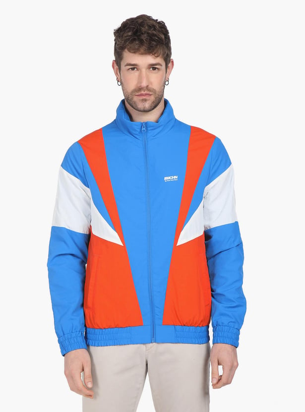 Buy FLYING MACHINE Men Colorblocked Jacket from Flying Machine at just INR 4499.0