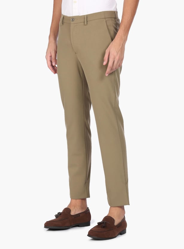 ARROW Men Solid Regular Fit Formal Trousers