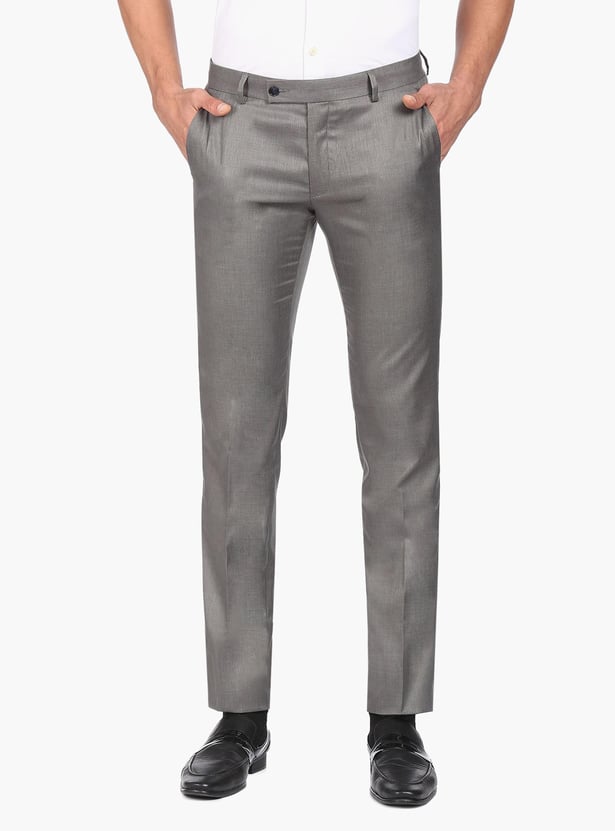 ARROW SPORT Men Twill Formal Trousers (Skinny)