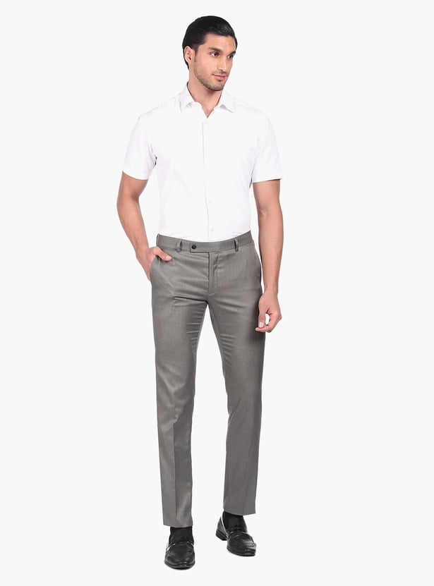 ARROW SPORT Men Twill Formal Trousers (Skinny)