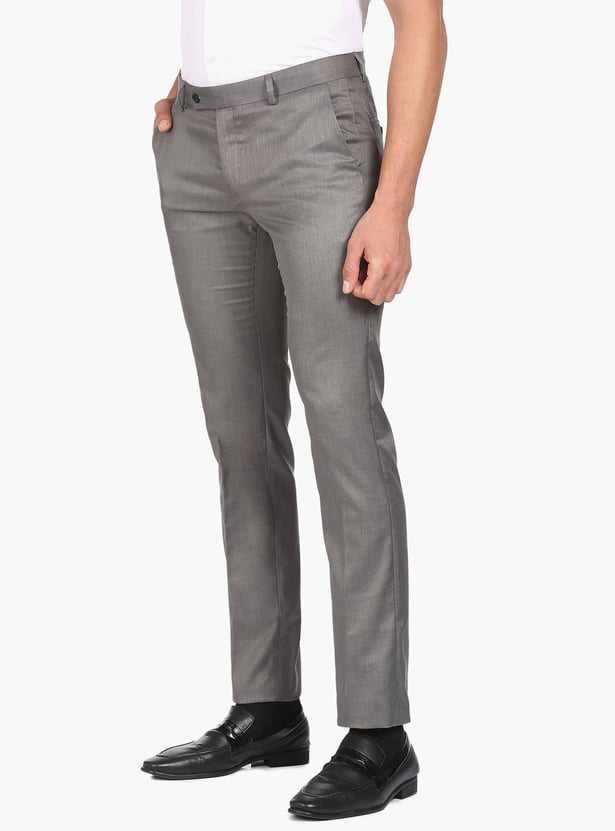 ARROW SPORT Men Twill Formal Trousers (Skinny)