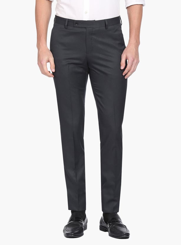 ARROW Men Solid Regular Fit Formal Trousers