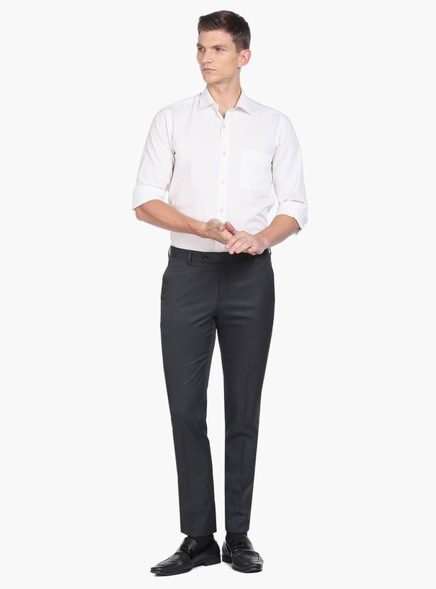 ARROW Men Solid Regular Fit Formal Trousers