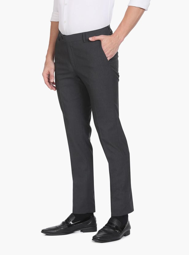 ARROW Men Checked Hudson Formal Trousers (Regular)